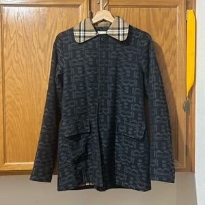 burberry (burberrys) vintage navy blue jacket (reversible)